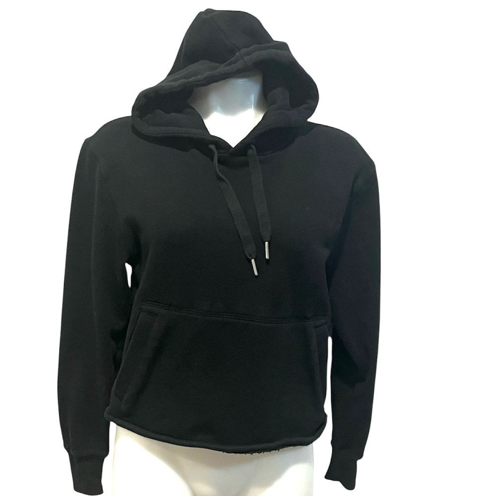 Favorite Daughter women’s black crop hoodie size XS